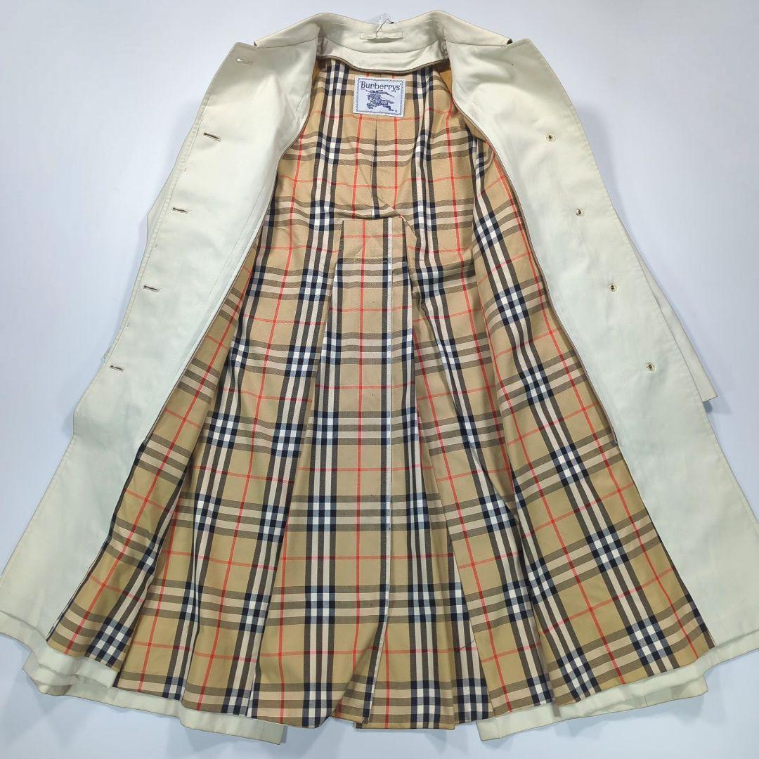 未使用タグ付き．BURBERRY ステンカラーコート ライナー付 ノバチェック