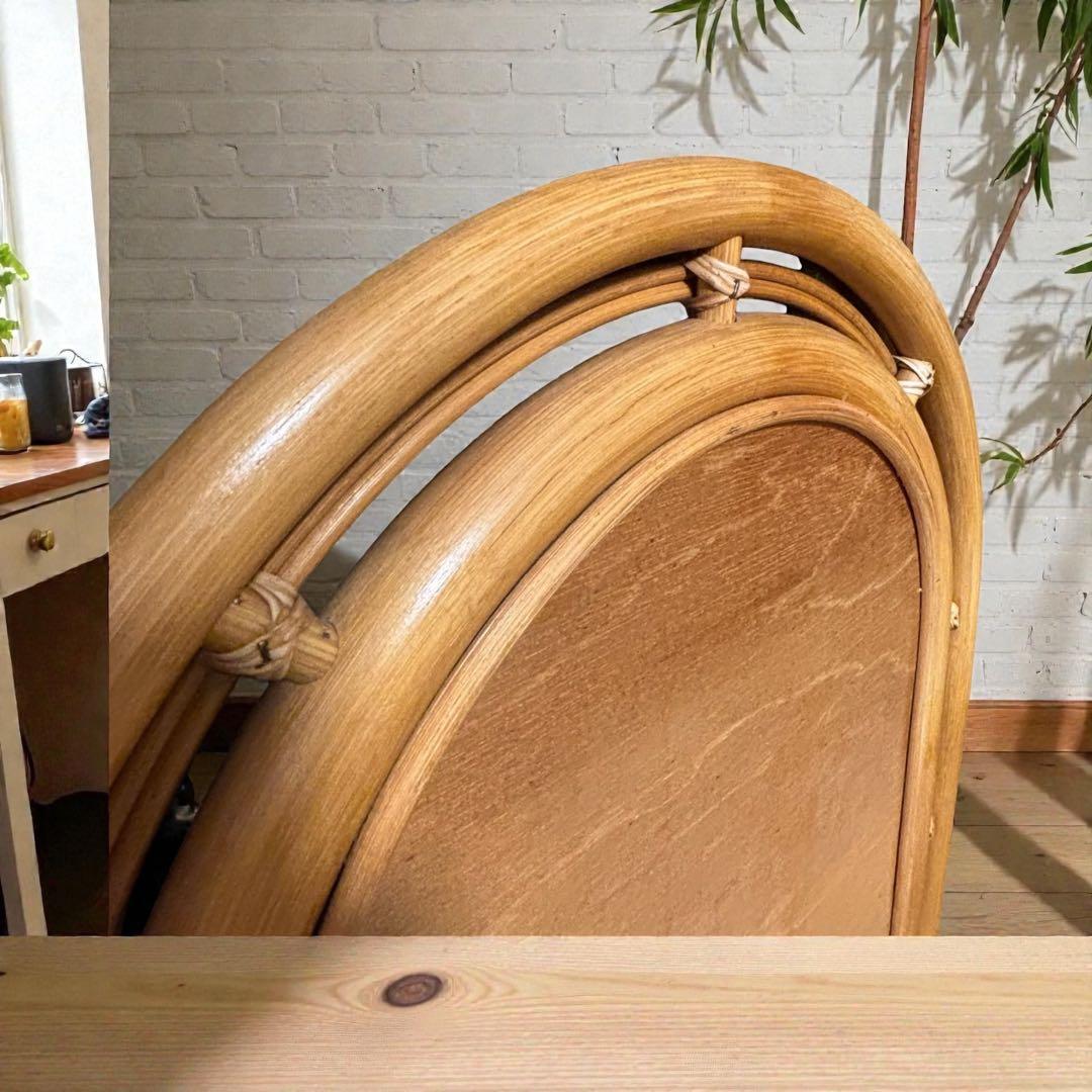 ラタンミラー 大型アーチ型 玄関リビング 北欧ナチュラル✨