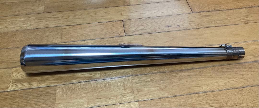 SR400 シムズクラフト トラディショナルメガホンマフラー