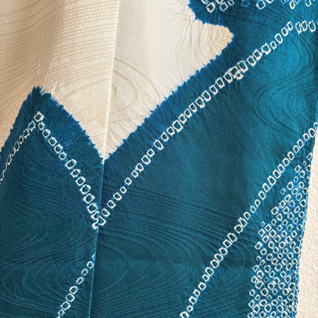 No.1 男の子　お祝い着 正絹　絞り着物　長襦袢 七五三