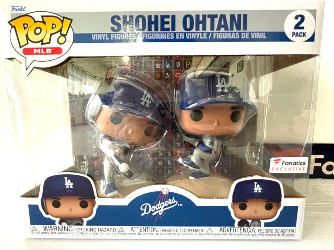 大谷翔平 Funko Pop 2パック プリントサイン入りカード付き