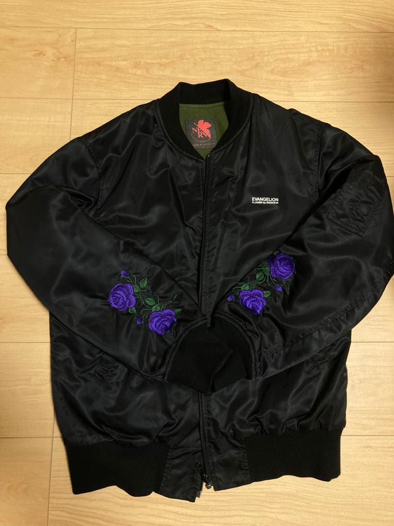 ジャケット・アウター RADIO EVA EVA-01 Flower Embroidery MA-1