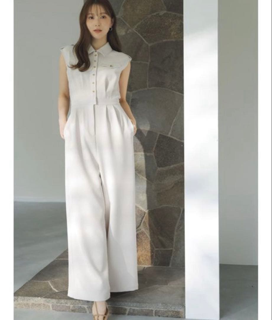 SNIDEL トレンチディティールオールインワン