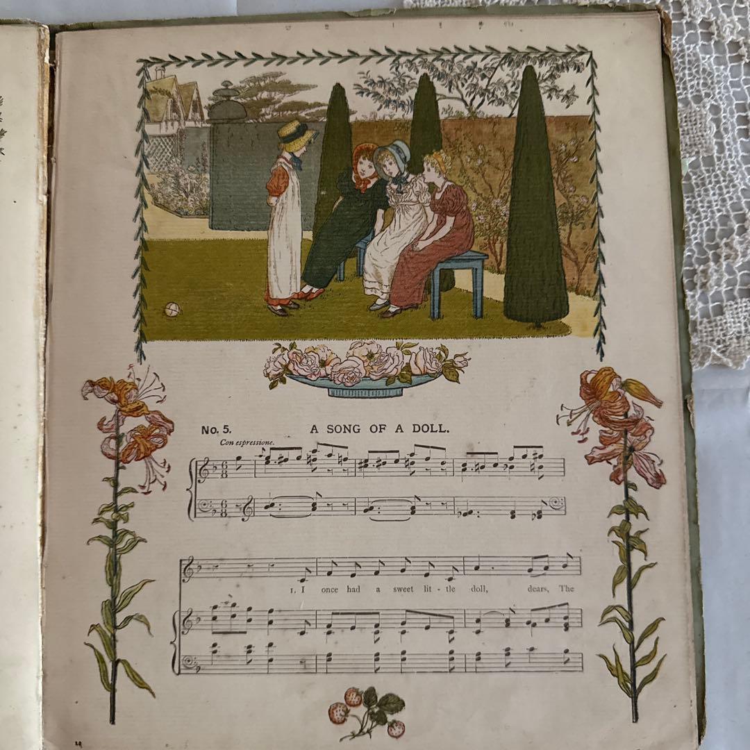 SALE★稀少なヴィクトリアン絵本アンティーク洋書イギリス古書ジャンクジャーナル