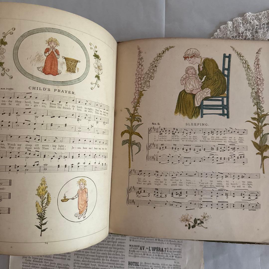 SALE★稀少なヴィクトリアン絵本アンティーク洋書イギリス古書ジャンクジャーナル