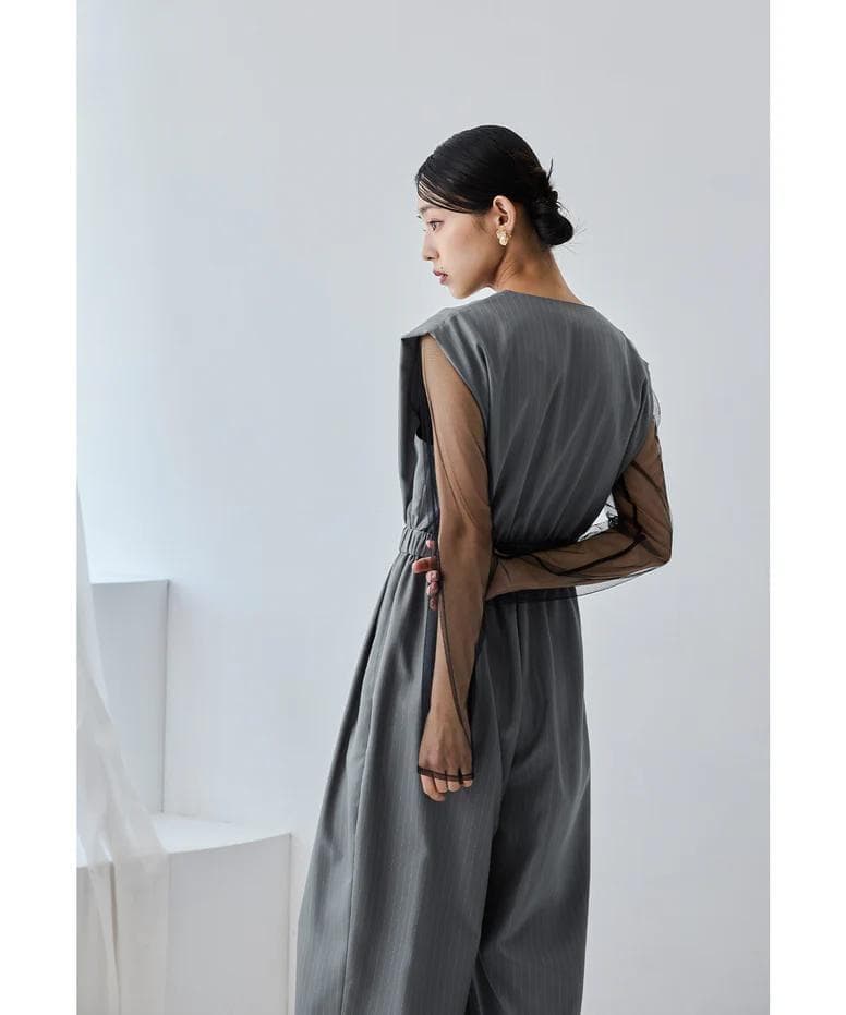 niana ニアナ スタンドアウトカラーオールインパンツ M パンツドレス