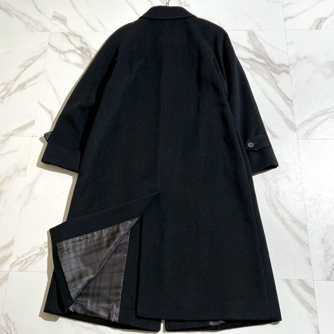 【極美品/38】バーバリーロンドン ステンカラ―コート ノバチェック アンゴラ