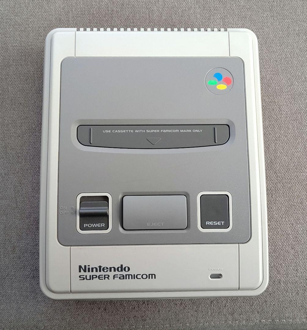 【美品】Nintendo SHVC-001 ゲーム機本体 ステレオケーブル付き