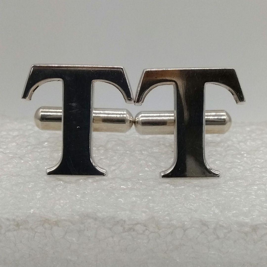 DP3 ティファニー 美品 Tロゴ カフス 925 メンズ カフリンクス