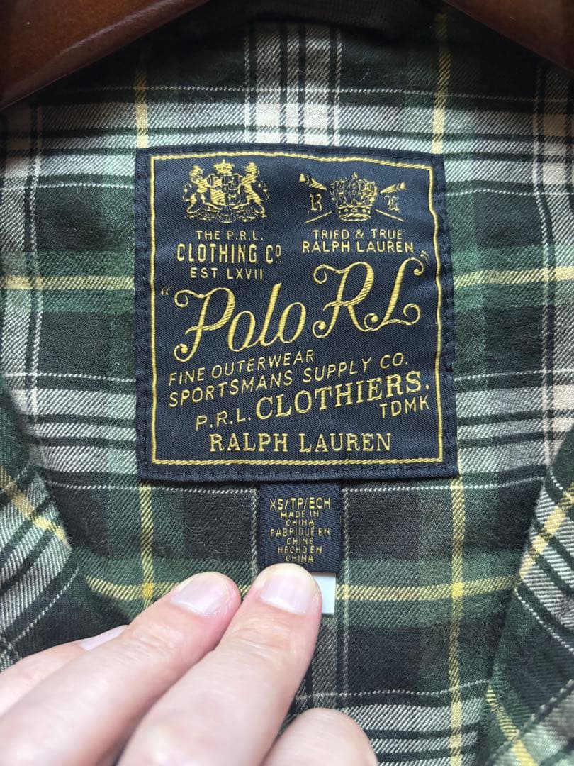 ラルフローレン　オイル　クロス　ジャケット　xsサイズ　カモ　迷彩