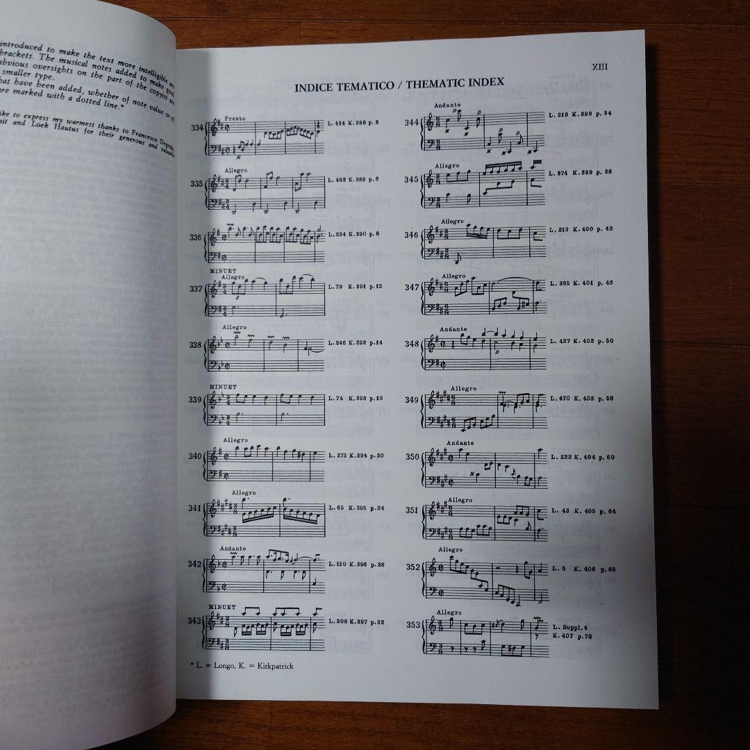 スカルラッティ　チェンバロソナタ７巻　楽譜