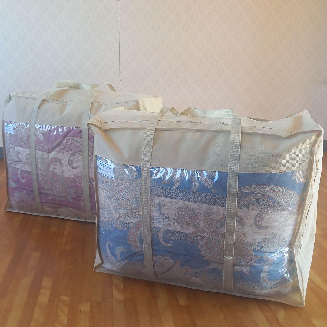 羽毛布団 ペアセット 増量 SDGs リフレッシュ羽毛 清潔 安心 日本製⑦