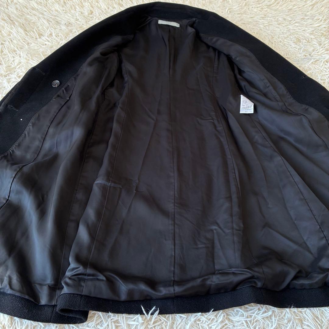 セオリーリュクス カシミヤ100% ロングチェスターコート ブラック