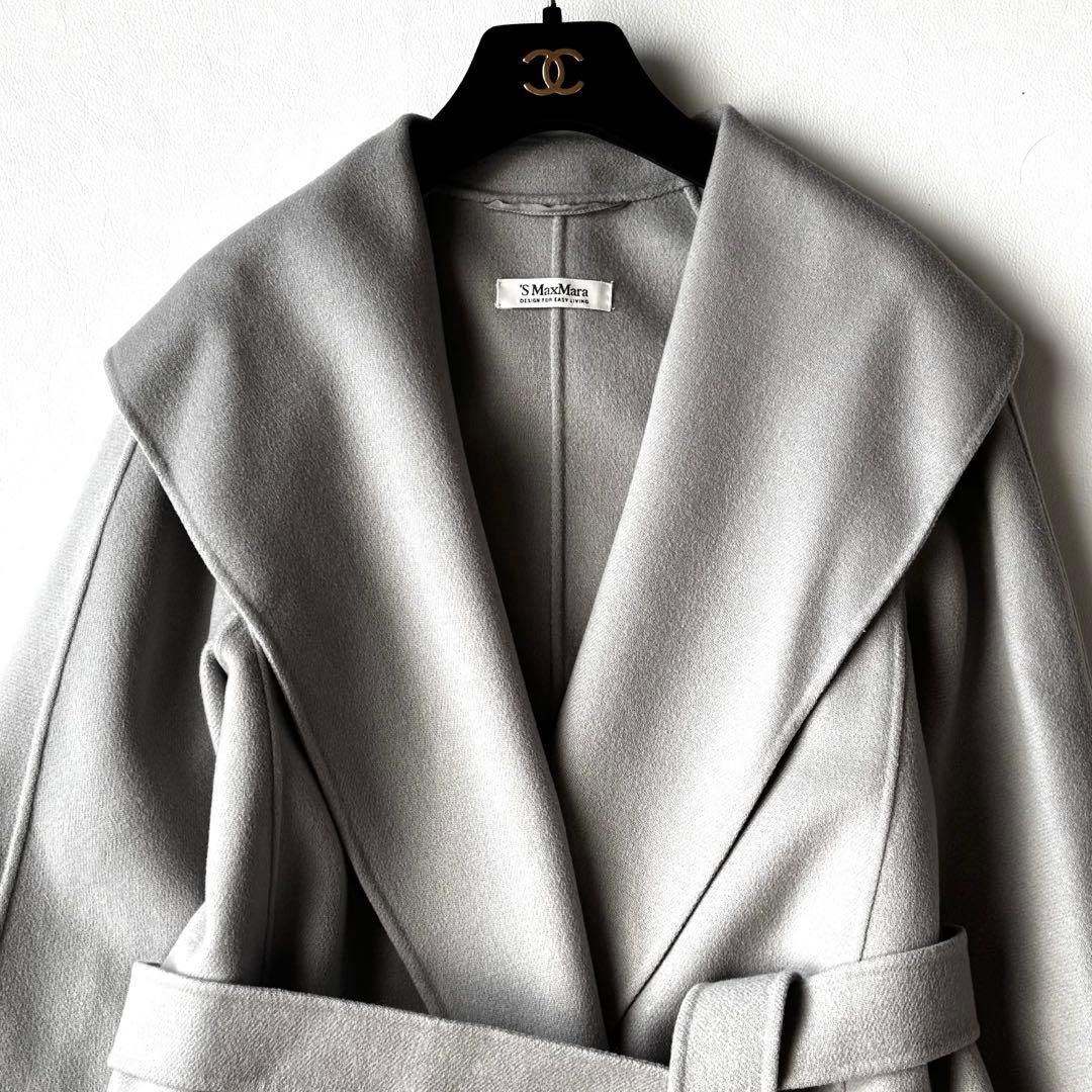 Max Mara クチートアマーノ　ダブルフェイスウールコート　ベルト　36