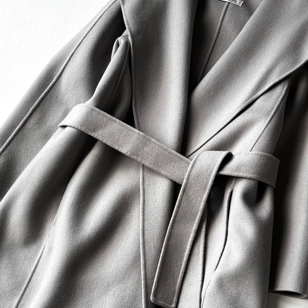 Max Mara クチートアマーノ　ダブルフェイスウールコート　ベルト　36