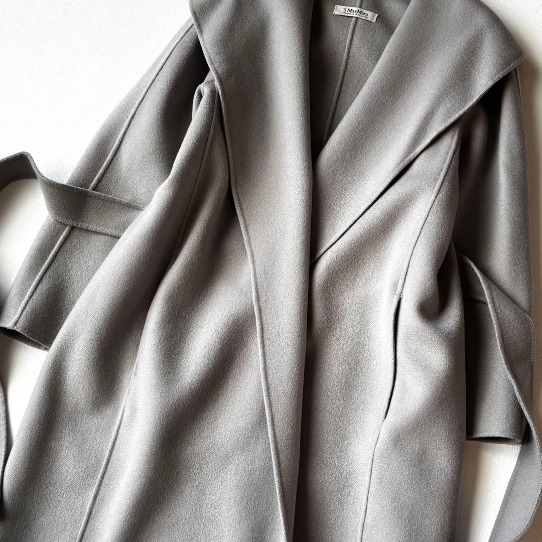 Max Mara クチートアマーノ　ダブルフェイスウールコート　ベルト　36