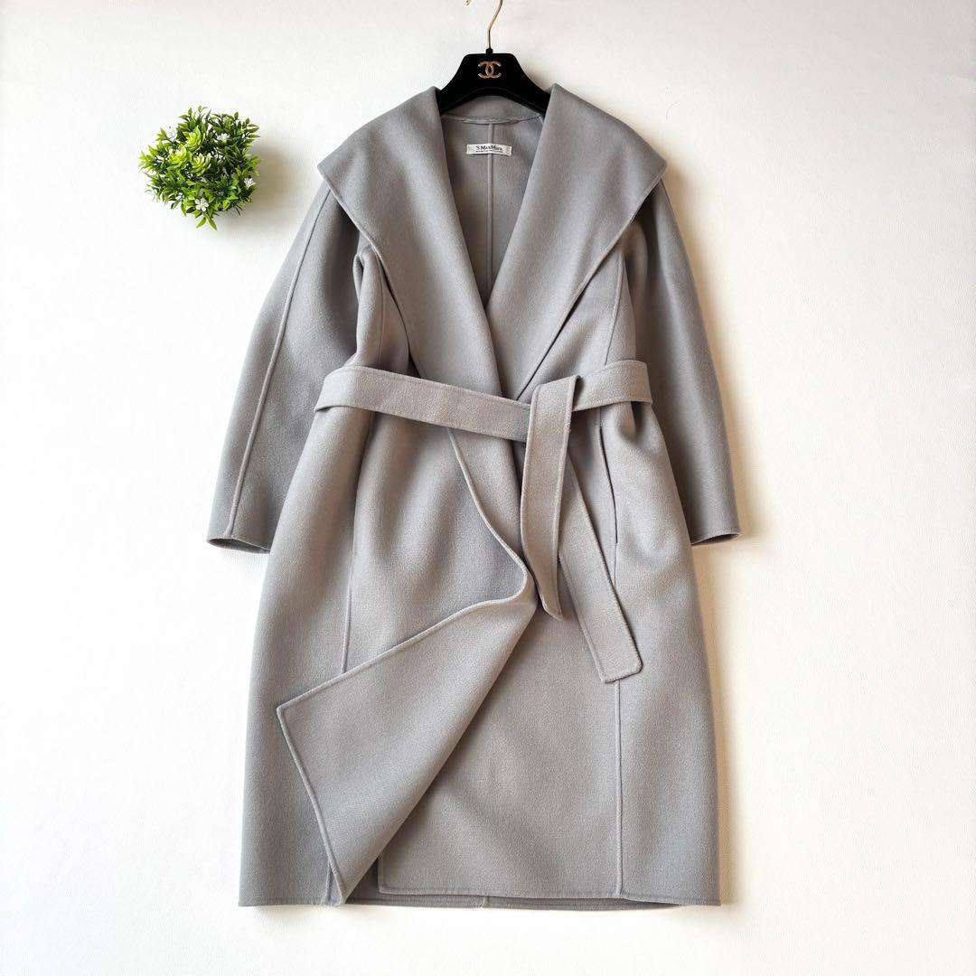 Max Mara クチートアマーノ　ダブルフェイスウールコート　ベルト　36
