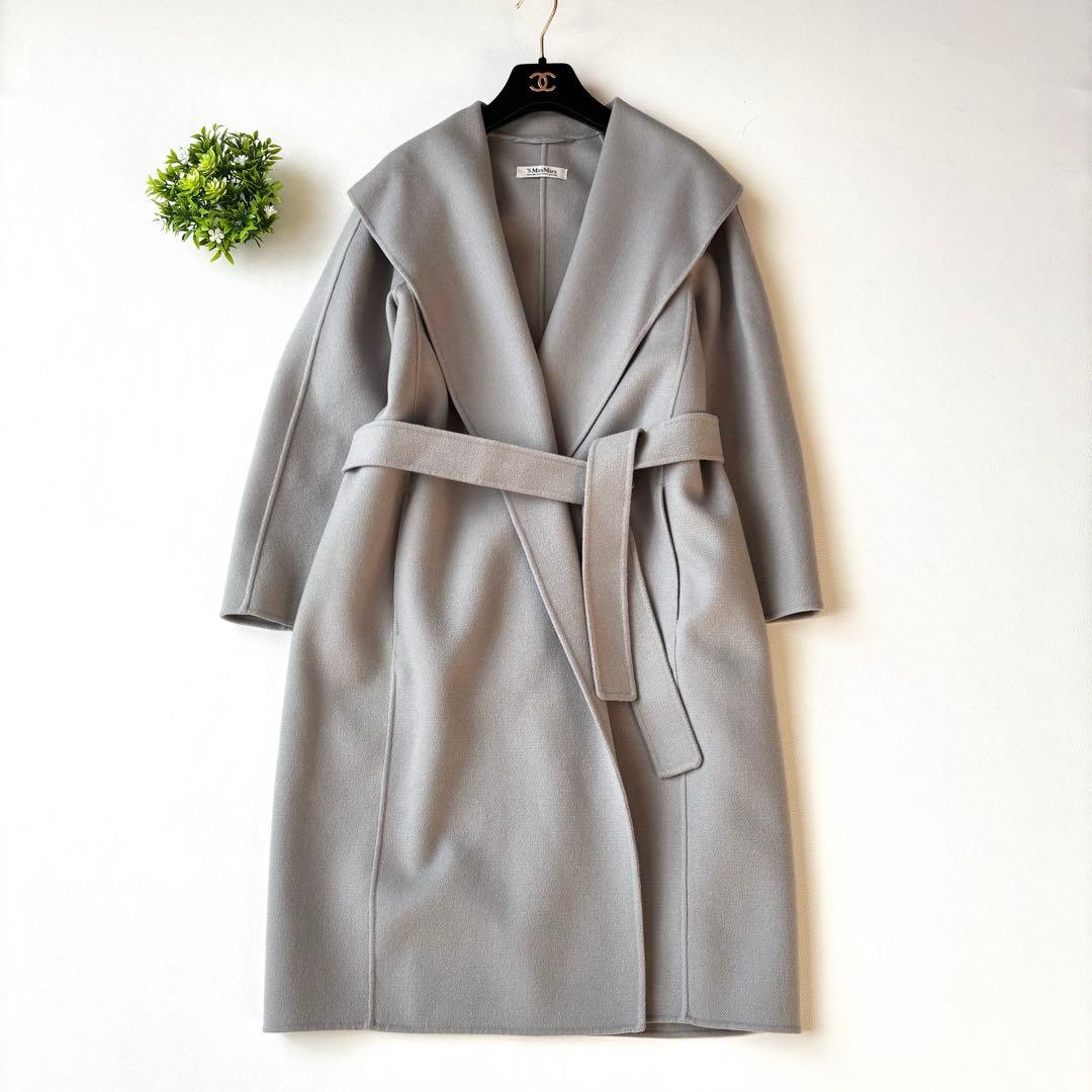 Max Mara クチートアマーノ　ダブルフェイスウールコート　ベルト　36