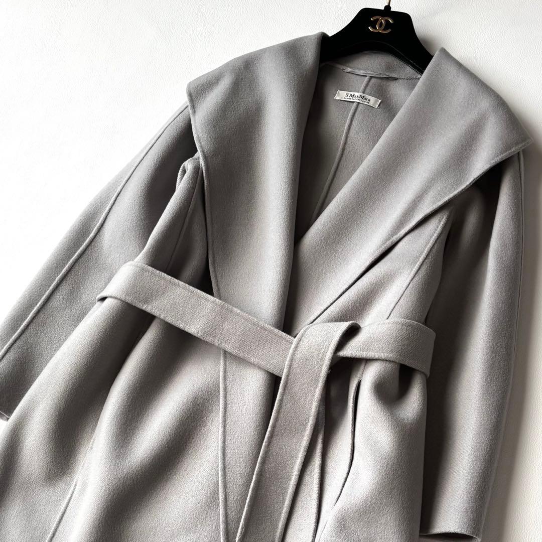 Max Mara クチートアマーノ　ダブルフェイスウールコート　ベルト　36
