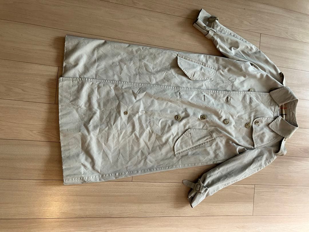 Burberrys’ ベージュ トレンチコート チェック裏地