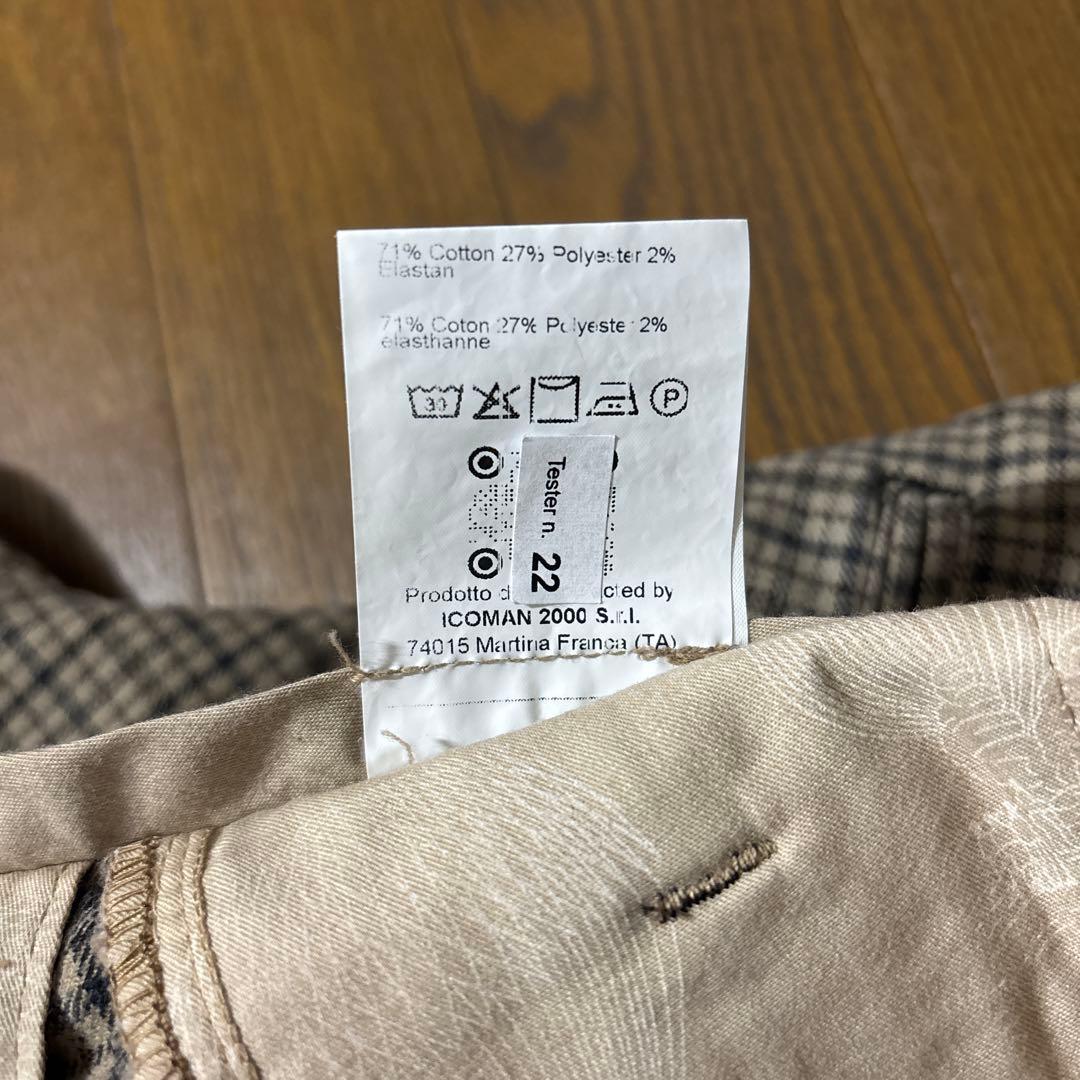 ⭐️【未使用】BERWICHコットンパンツ 46 イタリア製PTトリノ