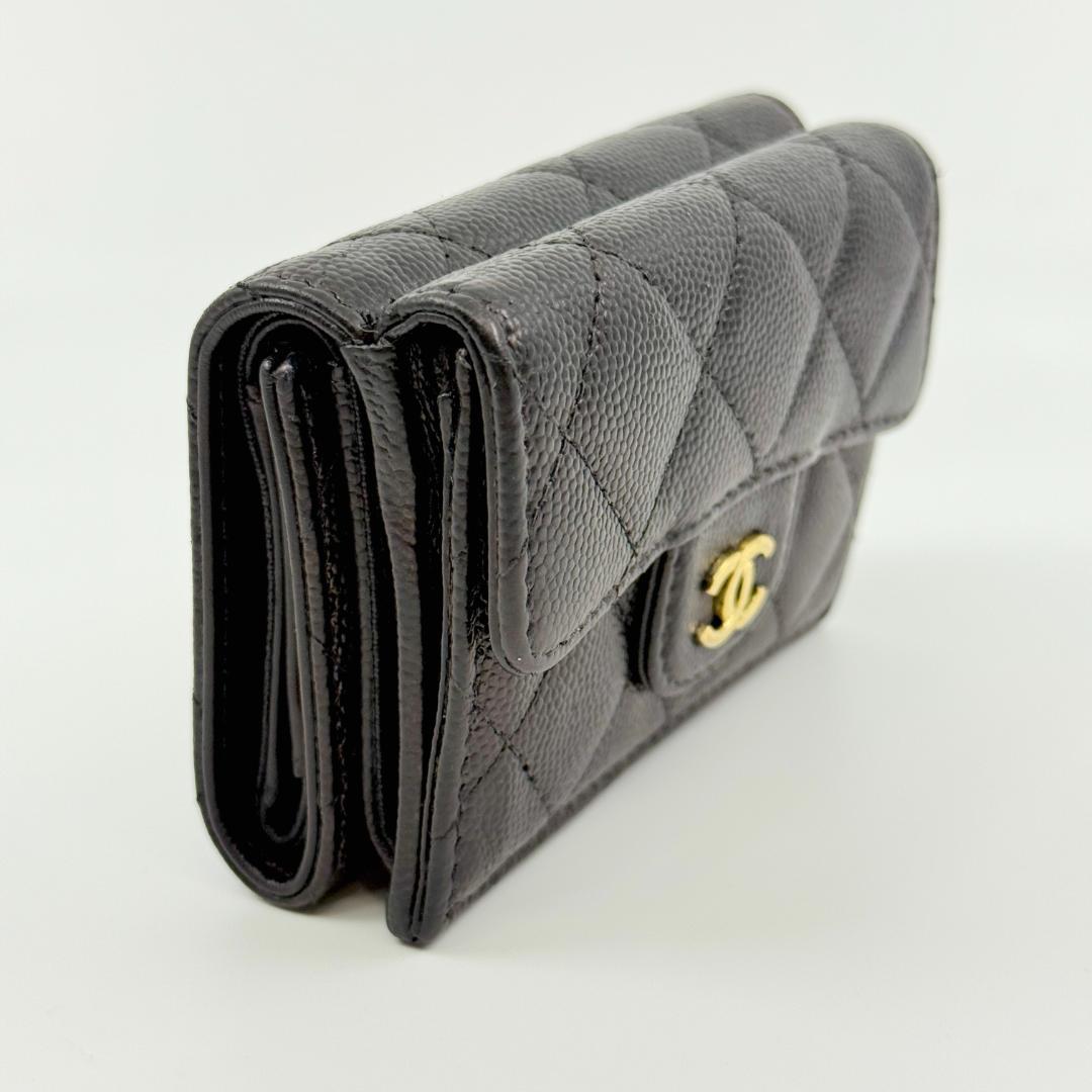 CHANEL シャネル マトラッセ スモールウォレット 三つ折り財布