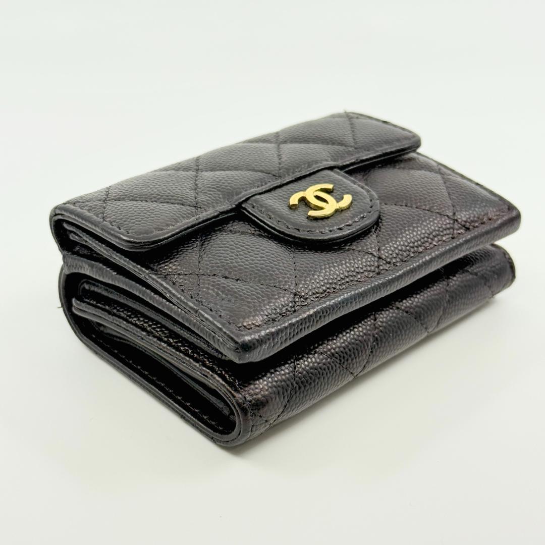 CHANEL シャネル マトラッセ スモールウォレット 三つ折り財布