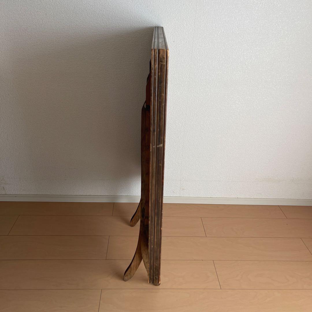 blackヴィンテージ　アメリカ　USA 木製　折りたたみ　テーブル