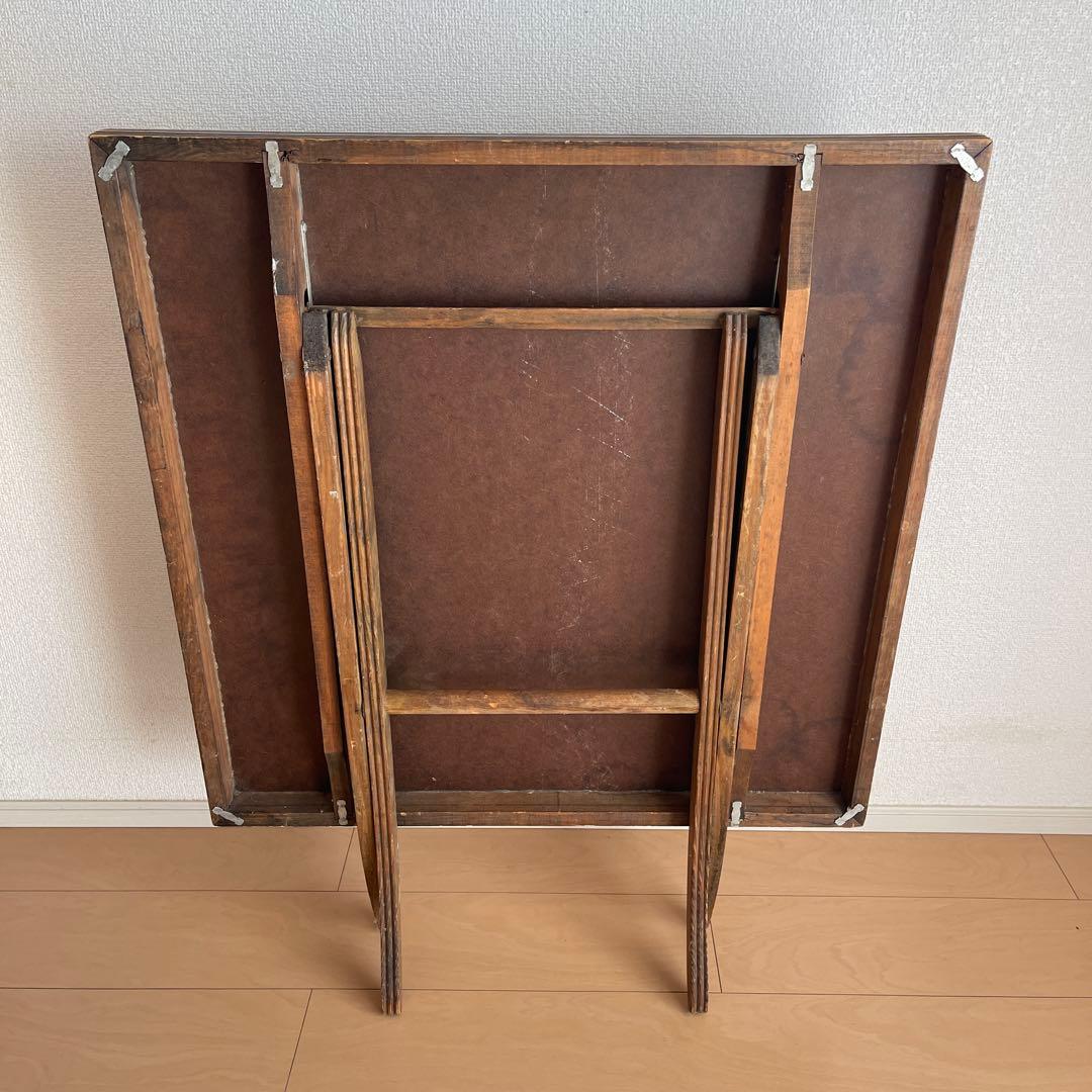 blackヴィンテージ　アメリカ　USA 木製　折りたたみ　テーブル