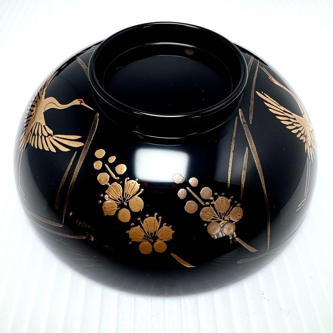 新品 輪島塗 人間国宝 大場松魚 寺井直次 蒔絵麗沢 吉祥文 10客 共箱