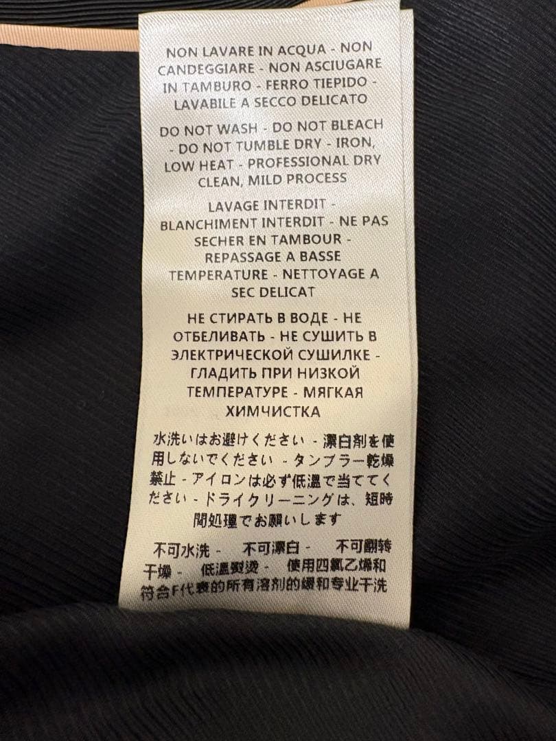 ステラマッカートニー ブラック ドレッシーダブルテーラードジャケット40