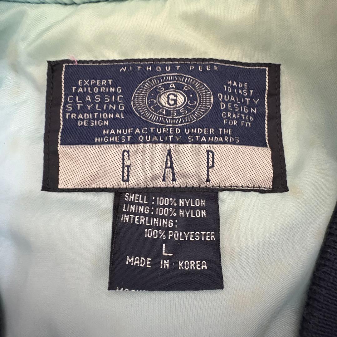 80s old GAP タロンジップ スタジャン ma-1 ボンバージャケット