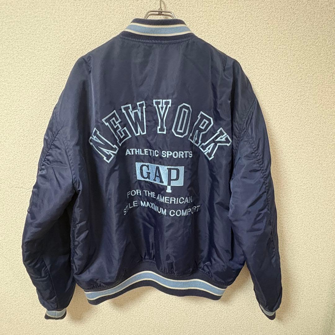 80s old GAP タロンジップ スタジャン ma-1 ボンバージャケット