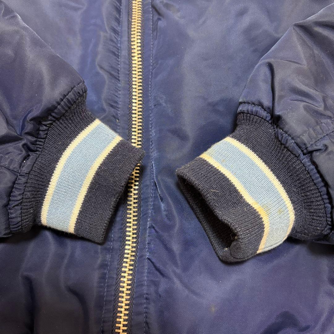 80s old GAP タロンジップ スタジャン ma-1 ボンバージャケット