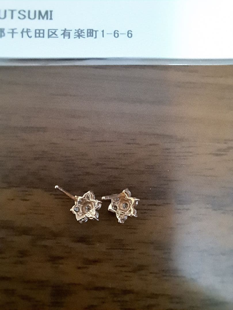 K10 ダイヤモンド0.2カラット　ピアス