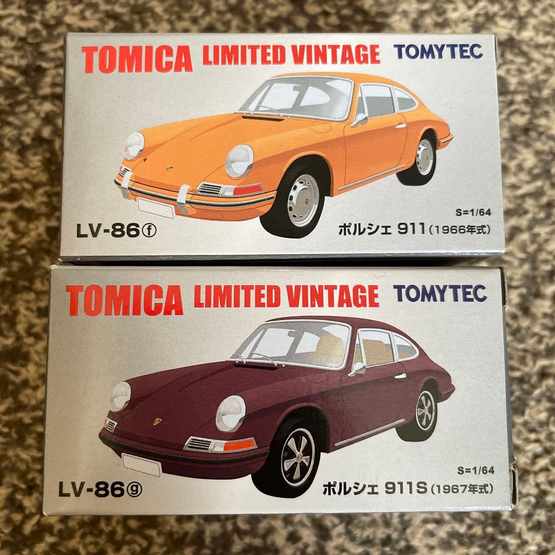 【未使用品】トミカリミテッドヴィンテージ　LV-86 ポルシェ911　2種