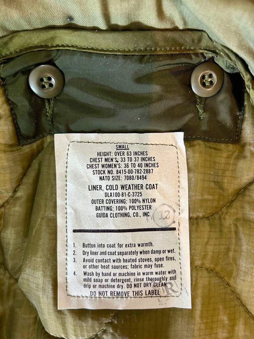 60'sU.S. ARMY M65フィールドジャケット1st.米軍実物ライナー付