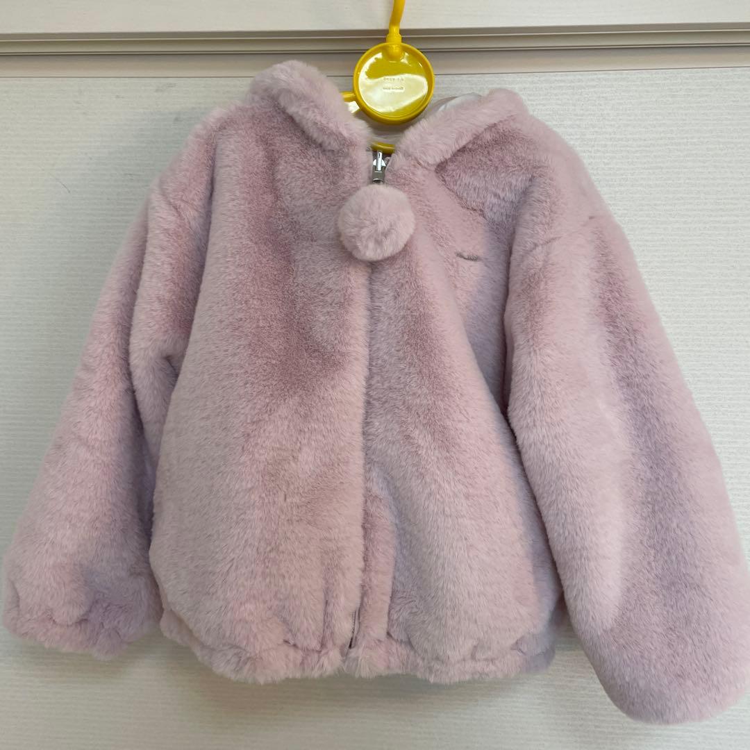 【2月までの出品】mezzopianoリバーシブル　フェイクファーブルゾン