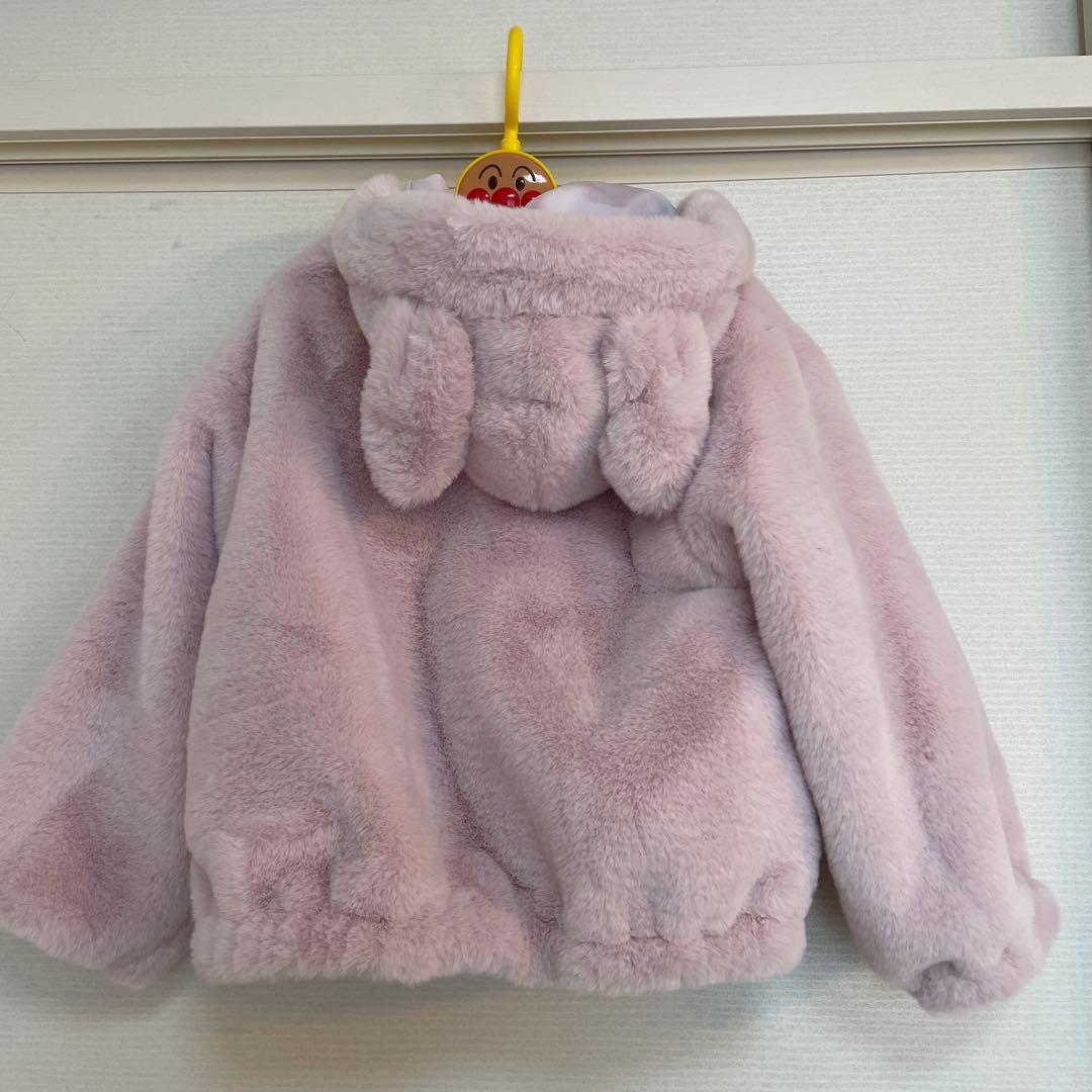 【2月までの出品】mezzopianoリバーシブル　フェイクファーブルゾン