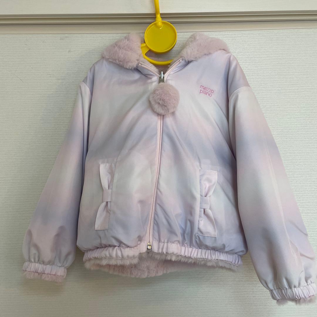 【2月までの出品】mezzopianoリバーシブル　フェイクファーブルゾン