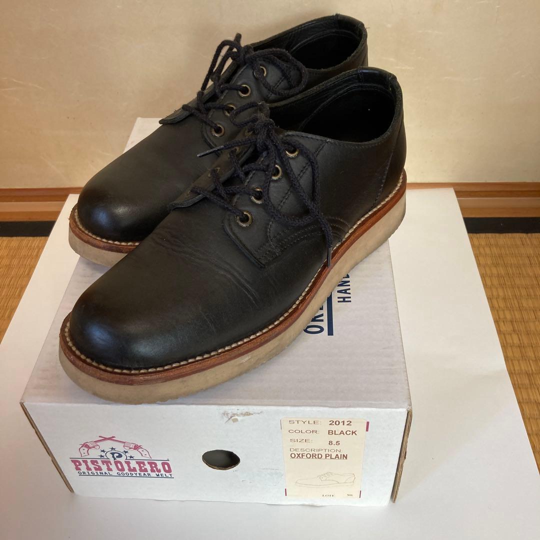 PISTOLEROSオクスフォードプレーントウ26.5cm