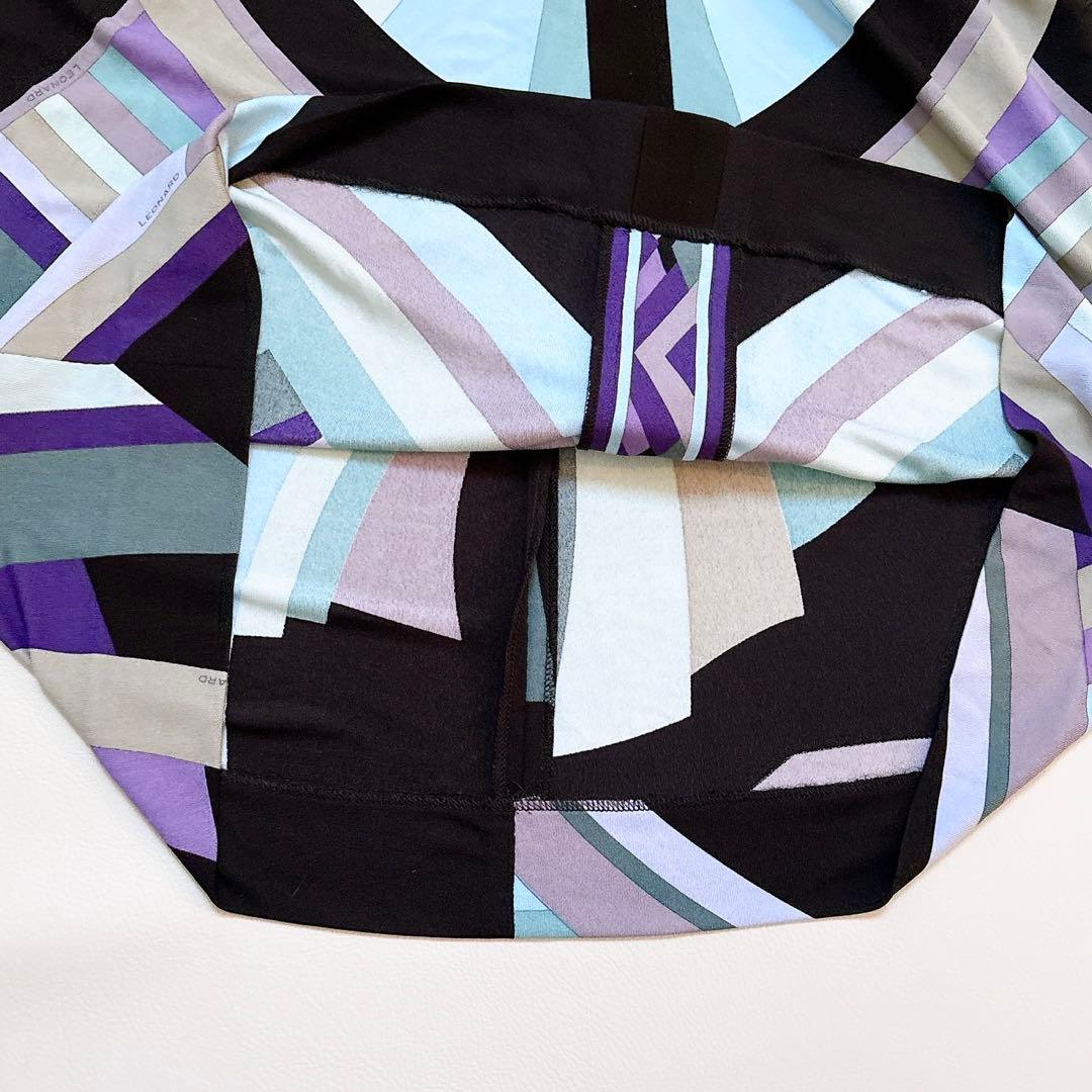 jmgdta 様 レオナールパリ シルク100% ドレープデザインワンピース