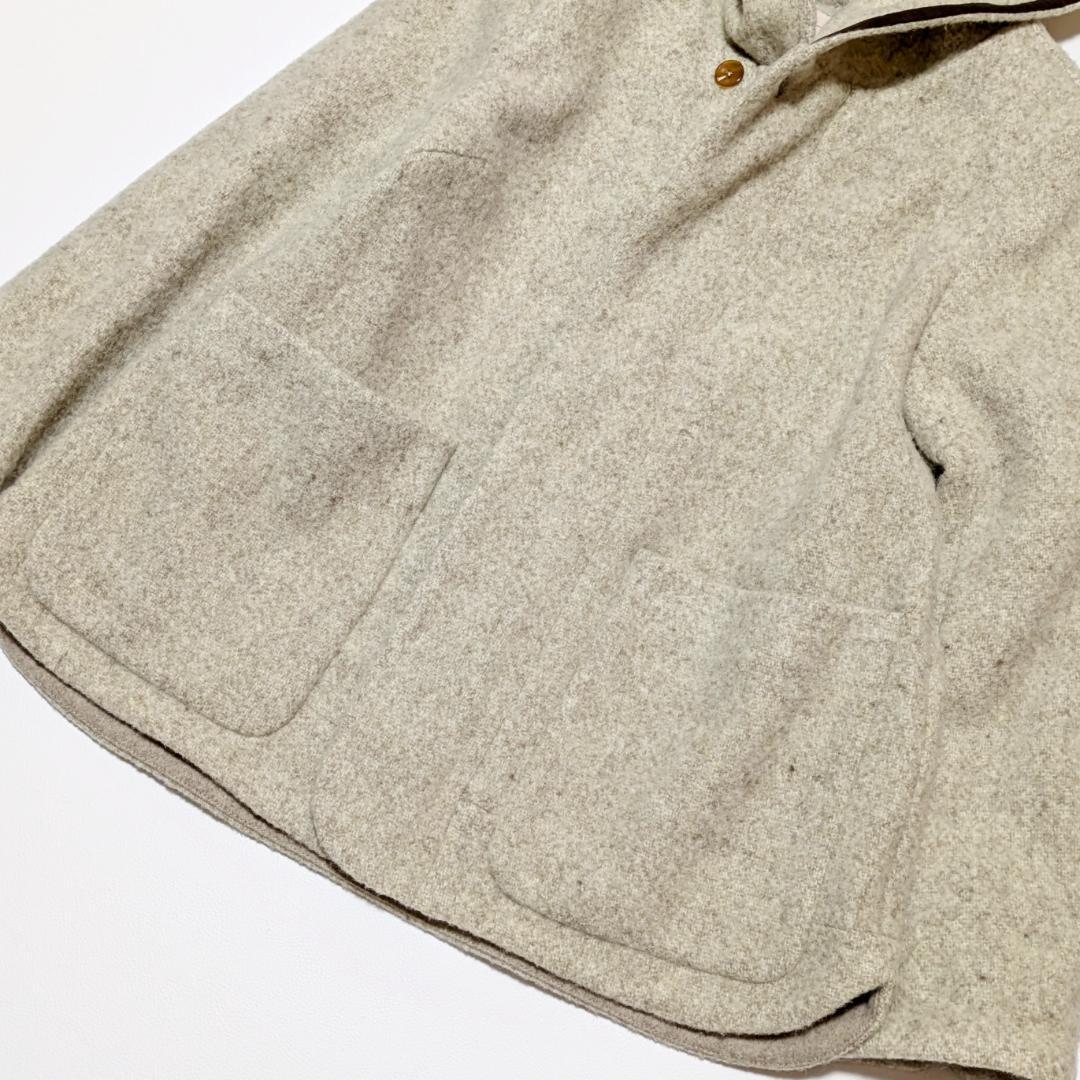 近年モデル パラスパレス ウール100% フード コート ファー 日本製