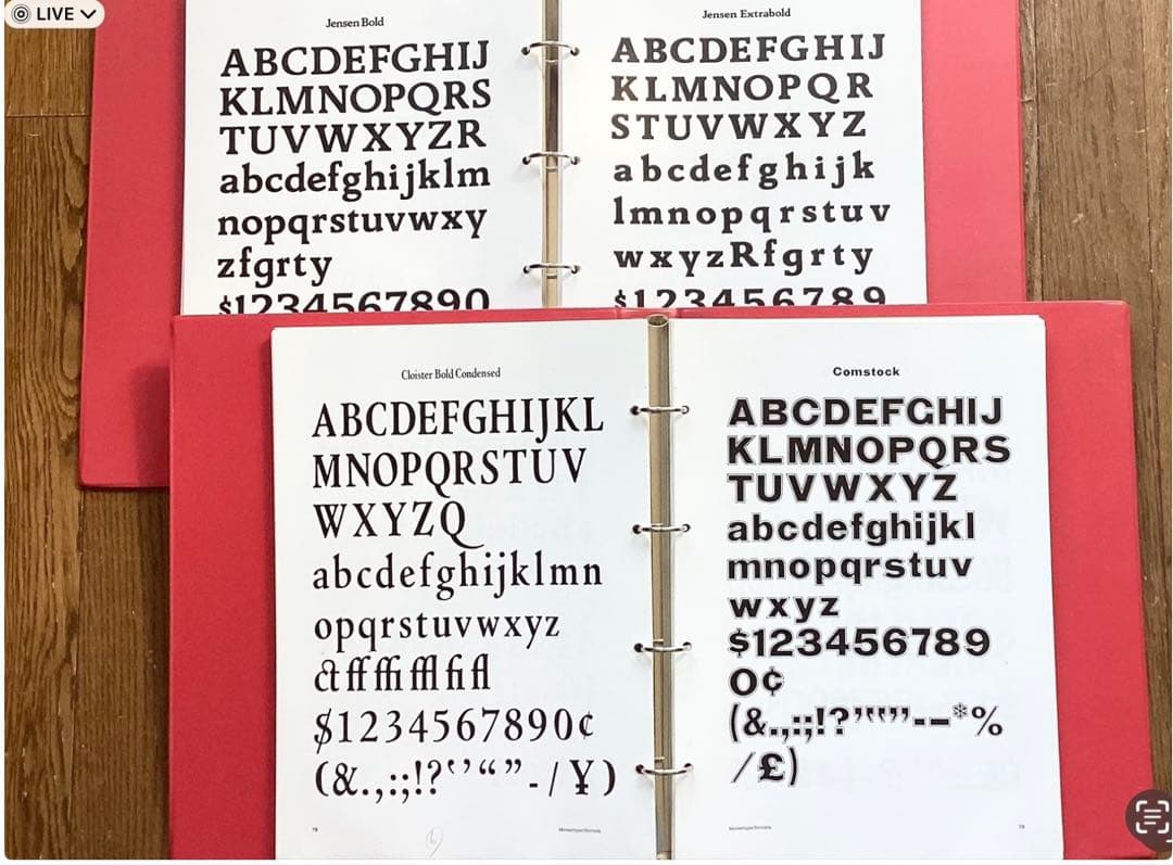 モンセン・スタンダード欧文書体清刷集　(6巻)