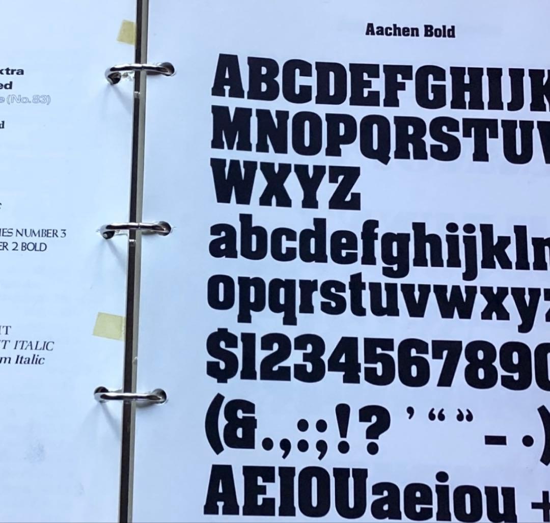 モンセン・スタンダード欧文書体清刷集　(6巻)