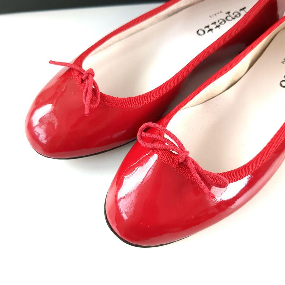 レペット*36/23cm*バレリーナ　シューズ*赤　ローファー