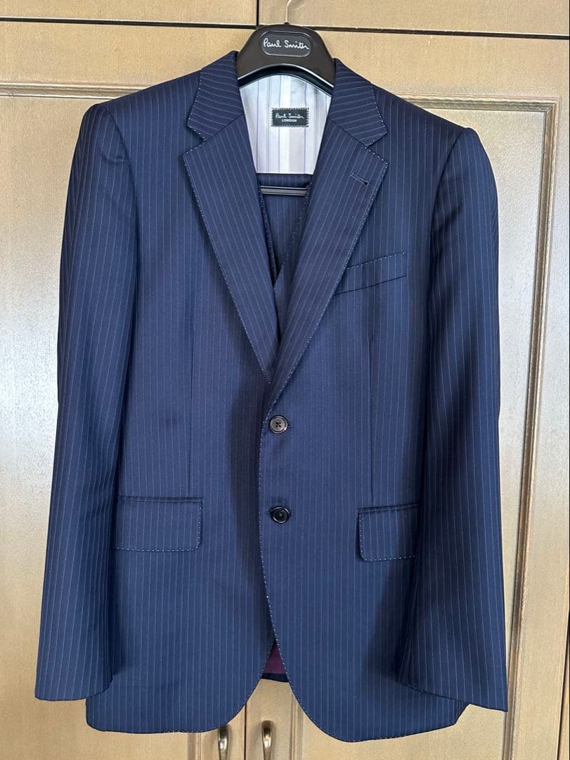 ポールスミス　3ピースネイビー スーツ