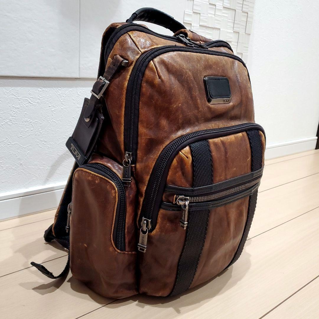 【希少カラー、本革】TUMI NORMAN BACKPACK ダークブラウン