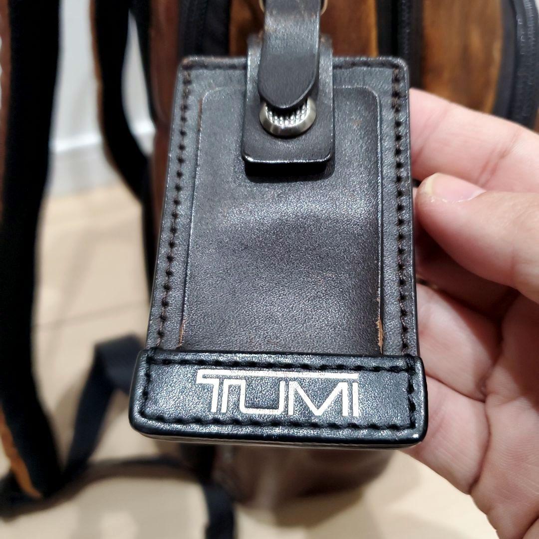 【希少カラー、本革】TUMI NORMAN BACKPACK ダークブラウン