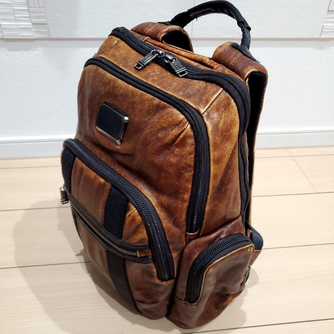 【希少カラー、本革】TUMI NORMAN BACKPACK ダークブラウン